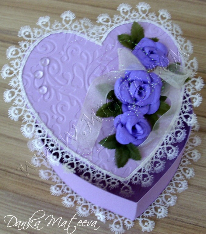 Скрапбук сватбена кутийка 14